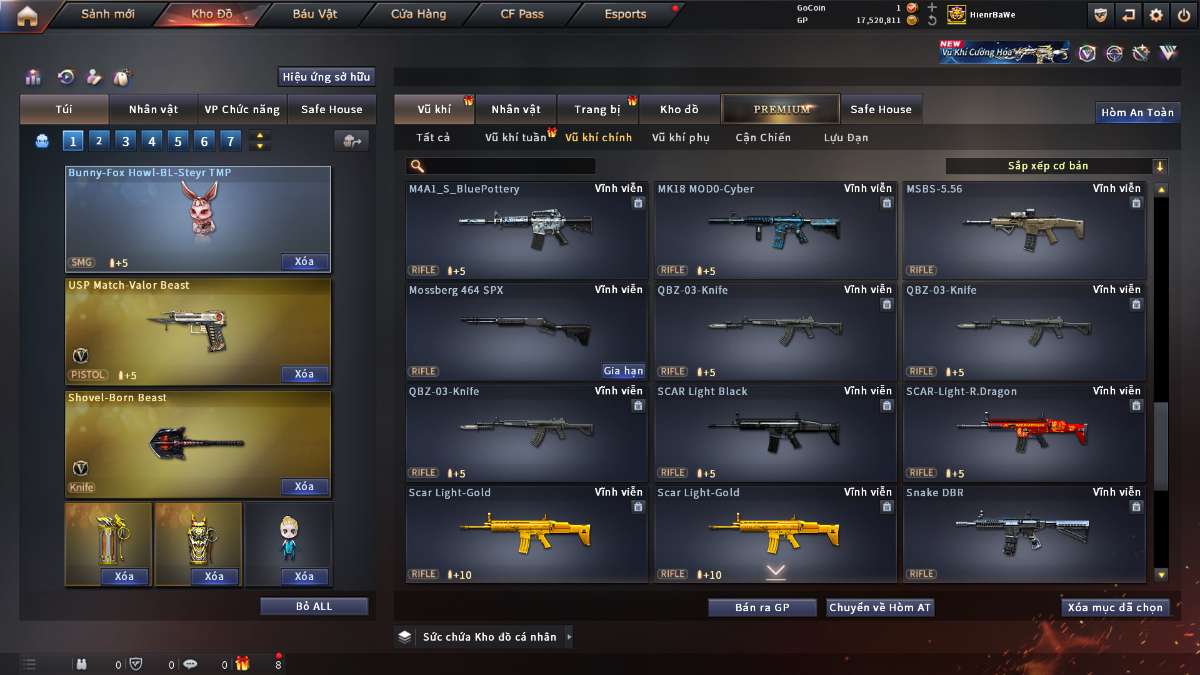 shop acc cf uy tin gia re